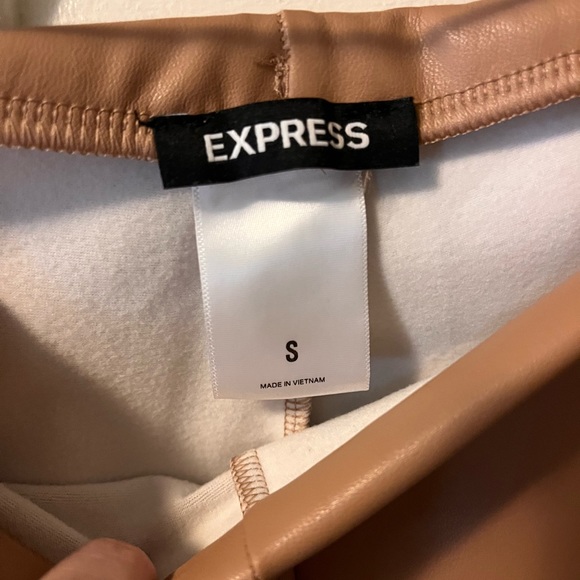 Faux Leather Khaki Pants - Picture 2 of 3